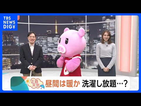 【1月16日 関東の天気】昼間は暖か 洗濯し放題…？｜TBS NEWS DIG サムネイル