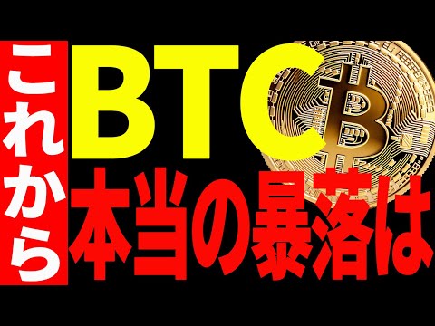 ⚠️ビットコインの本当の暴落はこれから⁉⚠️今後の〇〇に騙されるな！【仮想通貨】 サムネイル