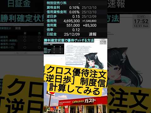 8,000円優待に9,900円コスト…制度信用クロス優待の落とし穴　投資系VTuber サムネイル