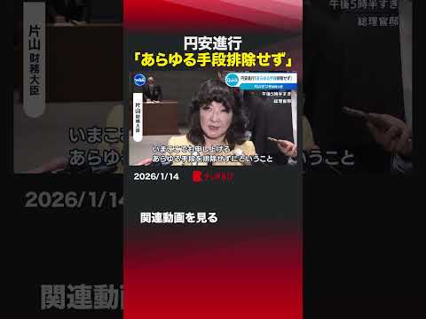 円安進行「あらゆる手段排除せず」 shorts  為替 円安 片山財務大臣 ベッセント財務長官 アメリカ サムネイル