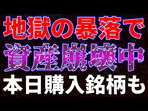 地獄の暴落で資産崩壊中！本日購入銘柄も サムネイル