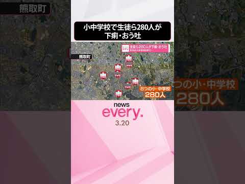 【大阪･熊取町】町内の小中学校8校で生徒ら280人が下痢･おう吐  shorts サムネイル