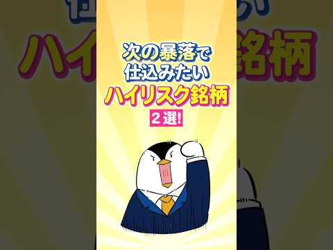 【保存版】次の暴落で仕込みたいハイリスク銘柄２選！ サムネイル