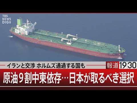 イランと交渉 ホルムズ通過する国も／原油9割中東依存…日本が取るべき選択【4月3日(金) 報道1930】 サムネイル