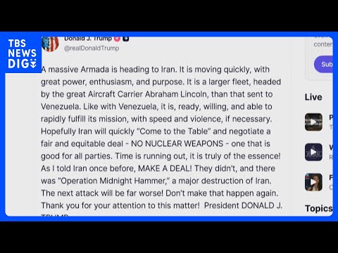 トランプ大統領 イランに大規模攻撃警告 核開発問題で交渉に応じるよう圧力　「対話準備も追い詰められれば激しく応戦」イラ… サムネイル