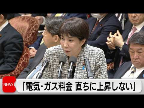 中東情勢緊迫化　LNGガス高騰でも「電気・ガス料金すぐ上昇しない」と高市総理 サムネイル