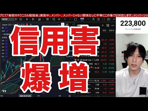 3/11【日経平均ここ警戒‼️】日本株信用害大量発生、MSQ狙われるかドル円158円。WTI原油急落、中東情勢懸念後退… サムネイル