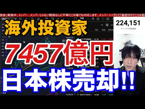 3/12【海外投資家が日本株7457億円売却‼ 中東情勢懸念でWTI原油急騰。日経平均急落】ドル円159円、米国株、ナ… サムネイル