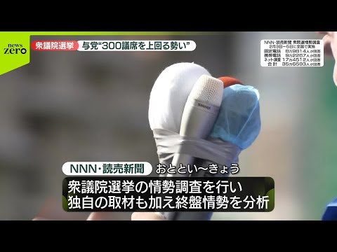 【速報】自民と維新の与党で300議席を上回る勢い　衆院選終盤情勢分析 サムネイル