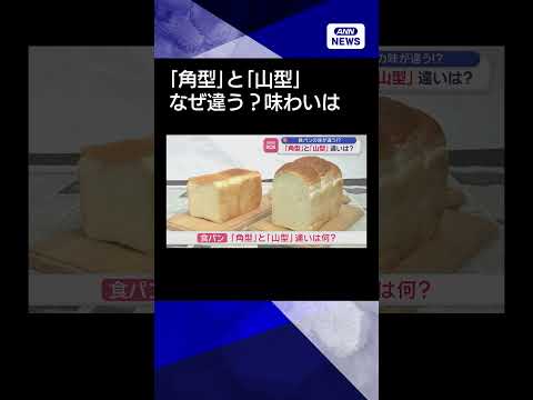【ニュース】食パン「角型」と「山型」違いは…　味？やわらかさ？shorts サムネイル