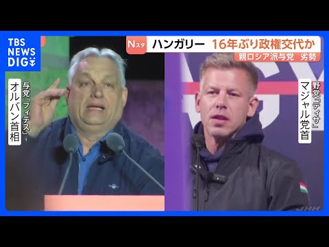 ハンガリー16年ぶりに政権交代か　親米露のオルバン政権と親EU路線の野党　指摘されるロシアの選挙への介入疑惑　総選挙結… サムネイル