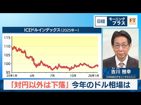 「対円以外は下落」　今年のドル相場は【日経モープラFT】 サムネイル