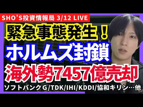 【緊急！イラン最高指導者ホルムズ海峡封鎖！？日本株メジャーSQ】ホンダ/オリエンタルランド/富士通/浜松ホトニクス/E… サムネイル