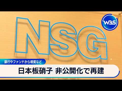 日本板硝子 非公開化で再建 銀行やファンドから増資など【WBS】 サムネイル