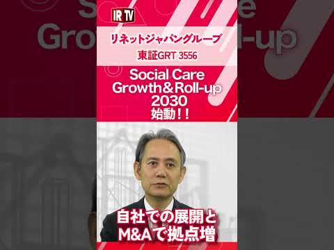 【IRTV 3556】リネットジャパングループ/ソーシャルケア事業 中期計画 「Social Care Growth… サムネイル