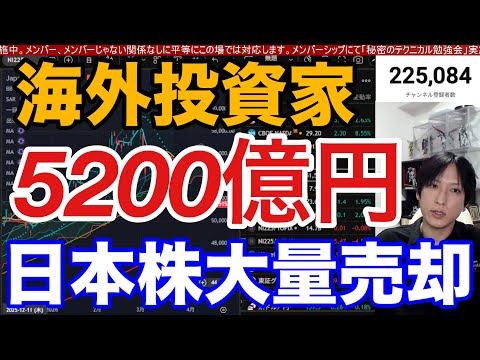 3/26【海外投資家が日本株5200億円大量売却‼日経平均配当落ち後下落再開か⁉】中東懸念で株式市場不安定。ドル円15… サムネイル