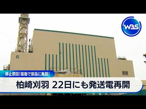 柏崎刈羽原発 22日にも発送電再開 停止原因は「振動で部品に亀裂」【WBS】 サムネイル
