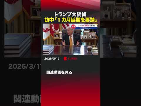 トランプ大統領 訪中「1カ月延期を要請」 shorts トランプ大統領  米中首脳会談  イラン ホルムズ海峡  日本… サムネイル