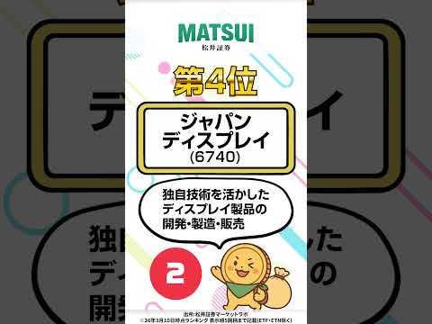 【3/10】デイトレ適性ランキング キオクシアHD、古河電気工業など‼【松井証券】 日本株  投資  松井証券 sho… サムネイル