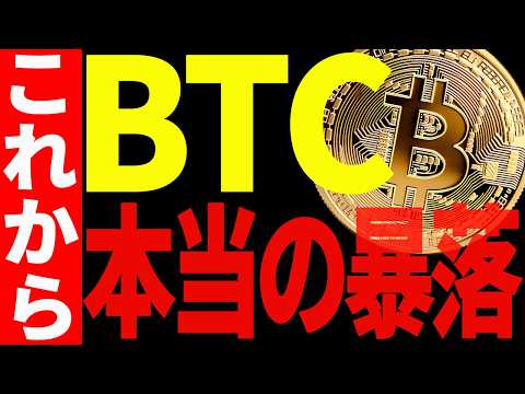 ⚠️ビットコインの本当の暴落はこれから⁉⚠️私の見解はズバリ○○です！【仮想通貨】 サムネイル