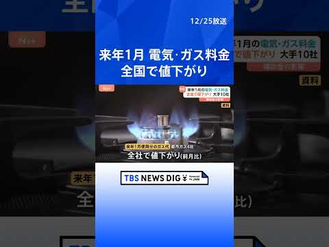 【来年1月の電気代】全国で1000円超の値下がり 3か月間で7000円程度の政府補助金が影響｜TBS NEWS DIG… サムネイル
