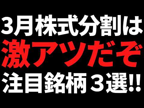 ３月株式分割でついにあの優良株に手が届く！注目の３銘柄はコレです サムネイル