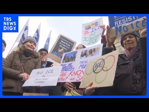 ミラノ・コルティナ冬季五輪まであと5日 ミラノ市内では“アメリカの移民当局派遣”に抗議デモ｜TBS NEWS DIG サムネイル