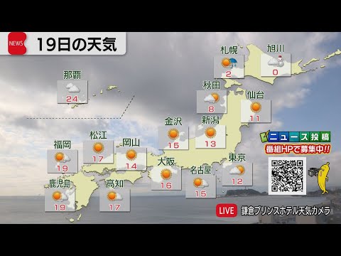 12月19日の天気 サムネイル