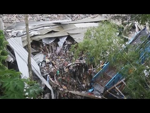 セブ島の廃棄物処理施設でごみ崩落　4人死亡、34人不明　地震と台風で地盤不安定に【知っておきたい！】【グッド！モーニン… サムネイル