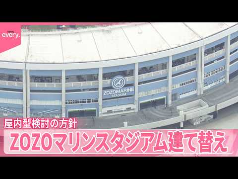 【ZOZOマリンスタジアム】建て替え計画  暑さ対策などで屋内型検討の方針  千葉市 サムネイル