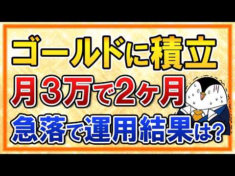 【急落】ゴールド(金)に積立したらどうなった？月3万で2ヶ月の運用結果を公開 サムネイル