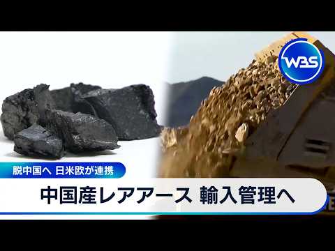 中国産レアアース 輸入管理へ 脱中国へ 日米欧が連携【WBS】 サムネイル