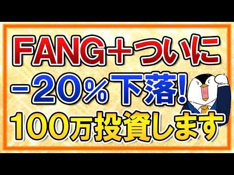 【ついに買い時？】FANG+が－20％大幅下落！僕は100万投資します サムネイル