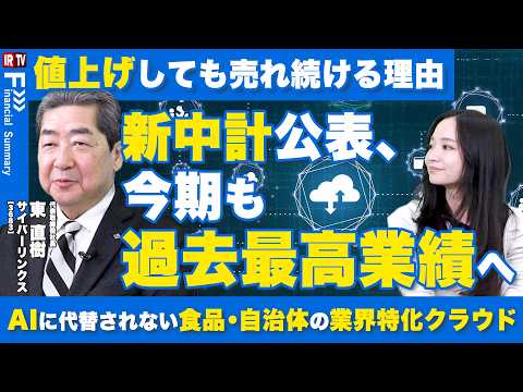 【中期経営計画】売上221億円・利益30億円へ！業界特化クラウドが描く“安定成長モデル”とは｜サイバーリンクス（368… サムネイル