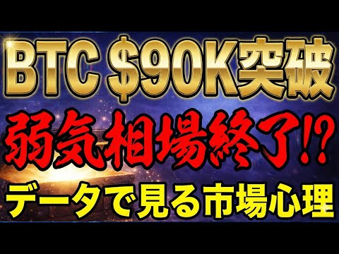 【仮想通貨 ビットコイン】弱気相場は終わった？$90K回復でも楽観になれない市場心理がヤバ過ぎる（朝活配信2027日目… サムネイル