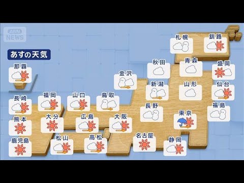 【全国の天気】あす関東の朝は雪も　今週は真冬並み「強い寒の戻り」【スーパーJチャンネル】(2026年3月9日) サムネイル