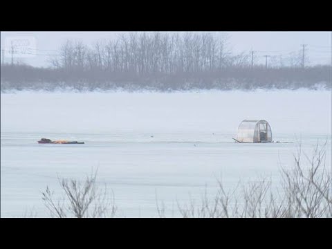 秋田・八郎湖に2人が転落　1人意識不明　氷の上でワカサギ釣り(2026年2月12日) サムネイル