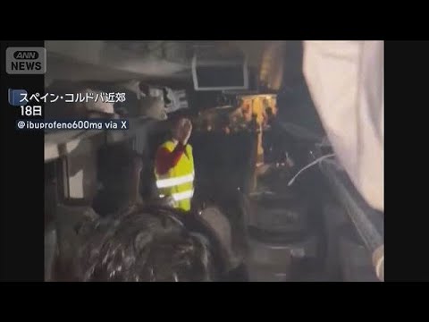 スペイン　脱線した高速列車に別の高速列車が衝突　39人死亡(2026年1月19日) サムネイル