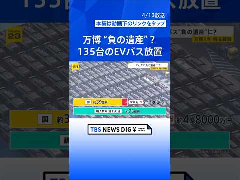 大阪万博から1年「EVバス」が“負の遺産”に？　税金投入し購入も…135台が野ざらしで放置「安全性が確保できない」今後… サムネイル