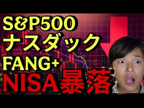 【米国株 暴落】S&P500 ナスダック FANG+で続落でNISA民が悲鳴！しばらく◯◯銘柄しか上昇しません。 サムネイル
