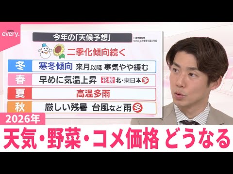 【なるほどッ！】天気は？野菜は？どうなる2026年 サムネイル