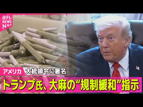 【アメリカ】トランプ大統領、大麻の“規制緩和”指示　大統領令に署名　医療用の研究拡大目的 ── 国際ニュースライブ（日… サムネイル