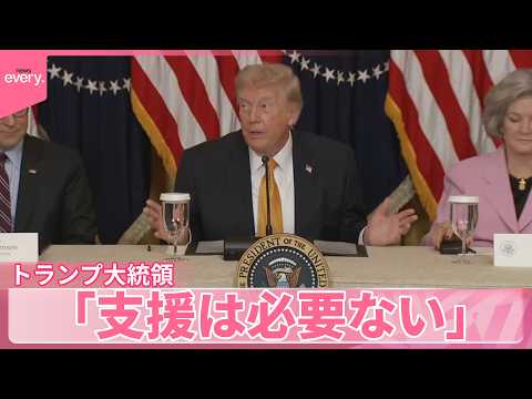 【トランプ大統領】艦船派遣に消極的な各国の姿勢に強い不満 ｢支援は必要ない｣ サムネイル