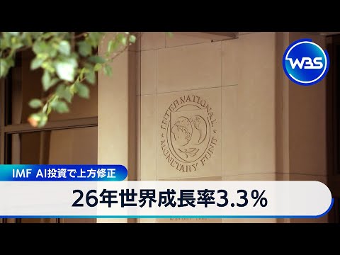 26年世界成長率3.3％ IMF AI投資で上方修正【WBS】 サムネイル