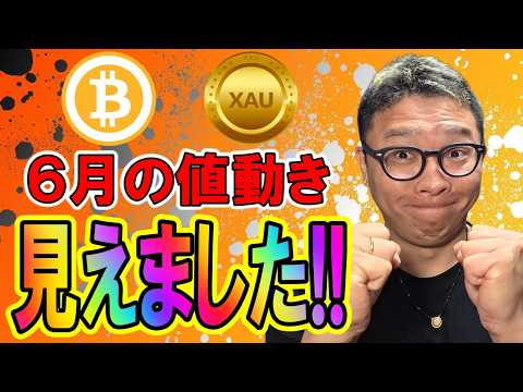 🎶全体動画🎶5月の振り返りからの6月の値動きを考察します！！【 仮想通貨 & GOLD(XAU) チャート分析】 ビッ… サムネイル