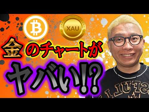 ビットコインは押し目チャンス！金のチャートが崩れたヤバい形！！【 仮想通貨 & GOLD(XAU) チャート分析】 ビ… サムネイル