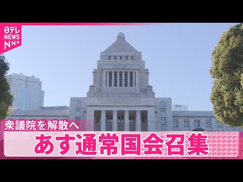 【23日通常国会召集】衆議院を解散へ  2月8日に投開票 サムネイル