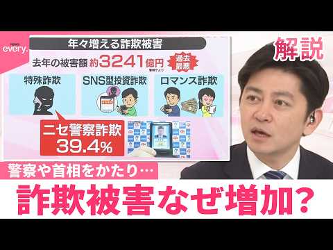 【みんなのギモン】特殊詐欺の被害額が過去最悪  警察や首相をかたり…詐欺被害なぜ増加？ サムネイル
