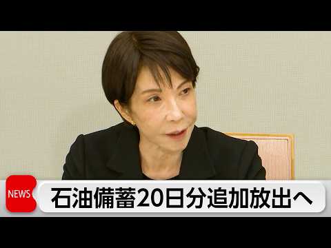 高市総理　5月上旬以降に石油備蓄20日分を追加放出と表明　重要インフラ向けに石油元売りの直接販売を要請 サムネイル
