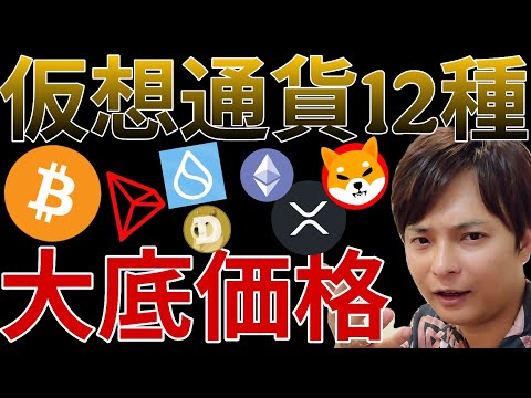 仮想通貨12銘柄、2026年大底価格は？ココまで落ちます！覚悟して。 サムネイル